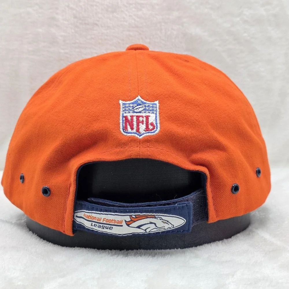 Denver Broncos Hat Cap Strap Back Mens One Size‎ Orange Blue NFL Football Reebok